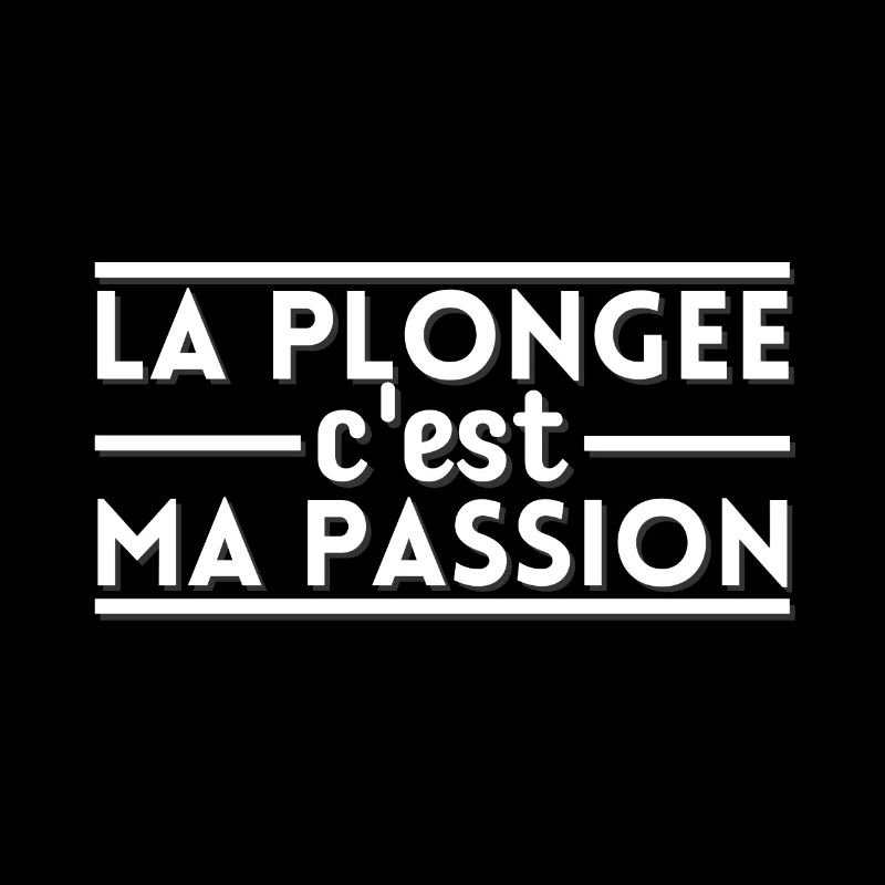 La plongée c'est ma passion. t-shirt plongée