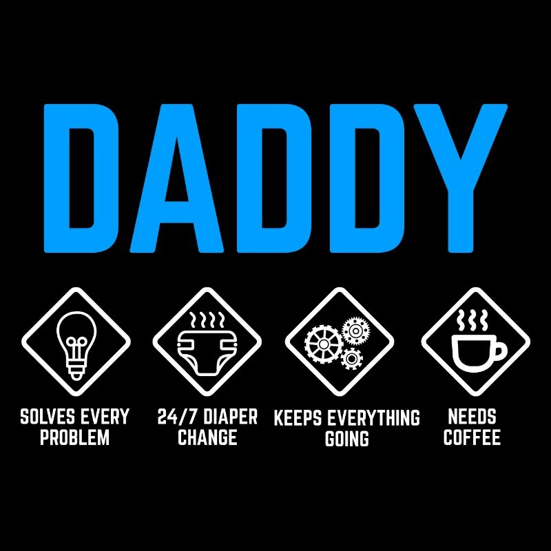 Daddy Instructions for use Papa Gift Birth