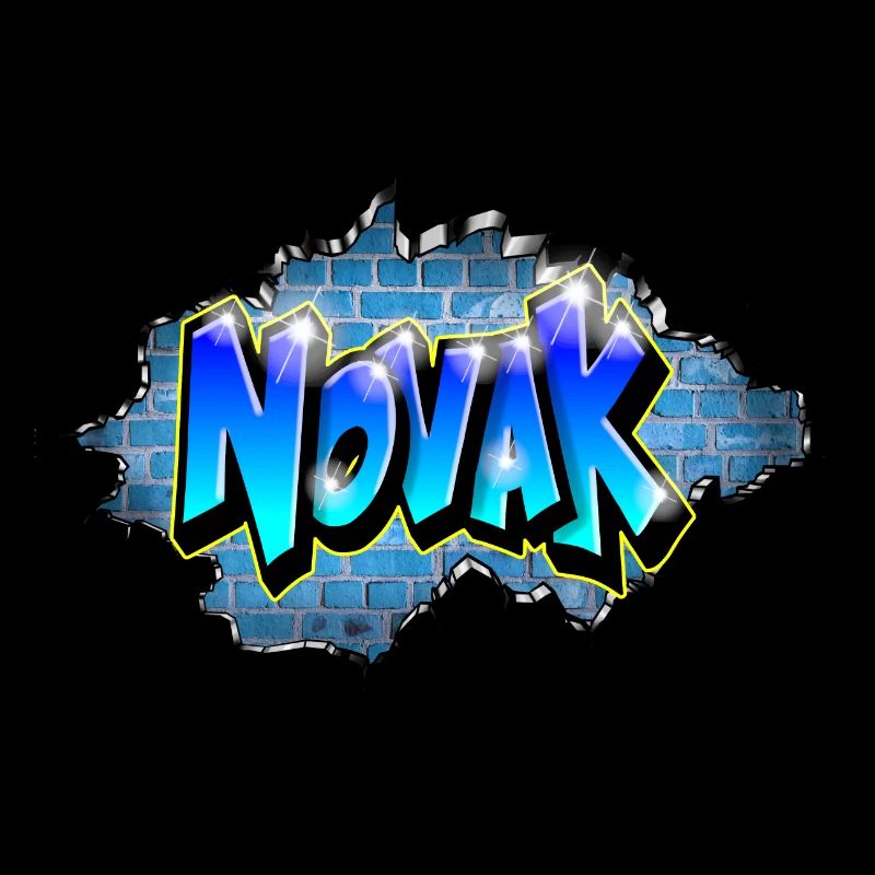 Graffiti NOVAK Risse Geburtstagsgeschenk Kind