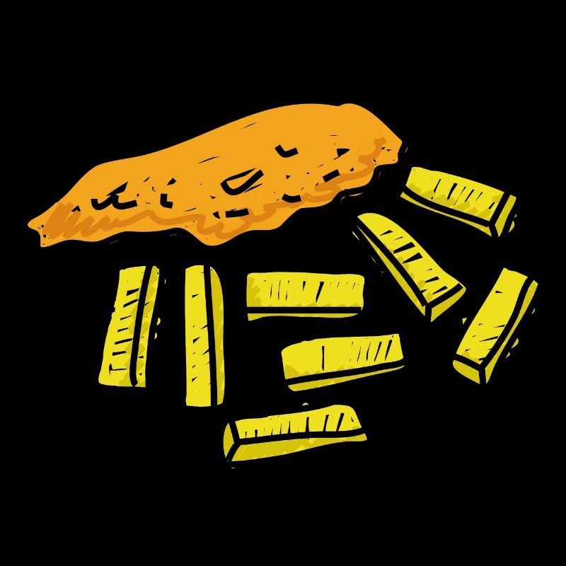 Fish and Chips Doodle