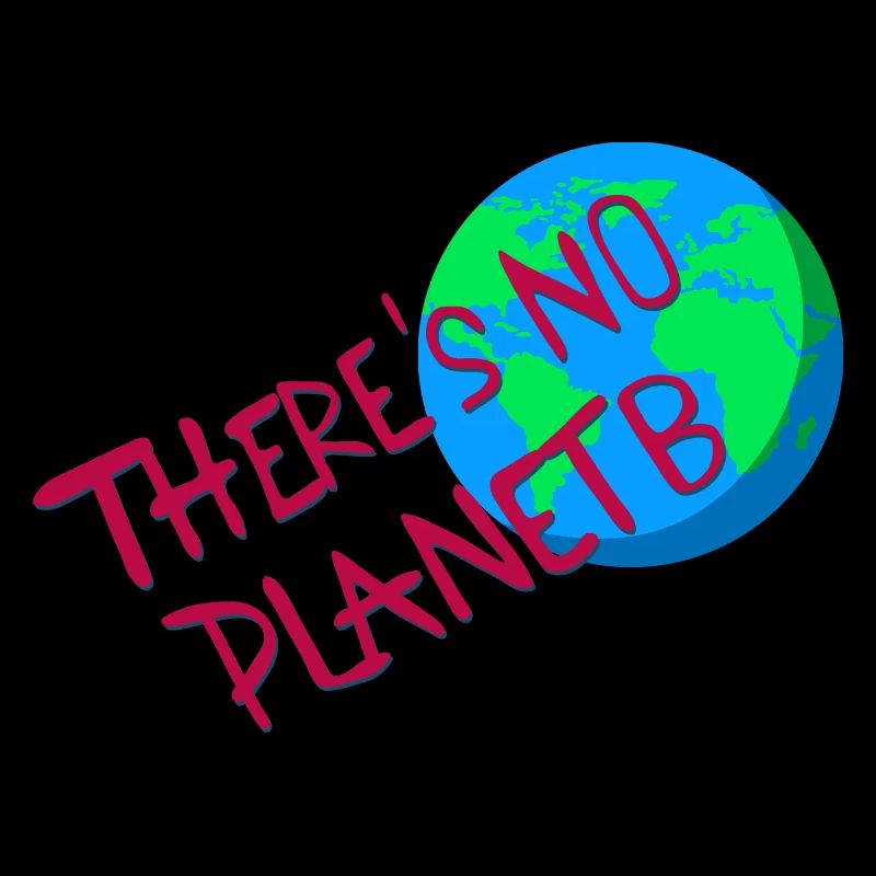 Planet Erde - Klimaschutz Slogan