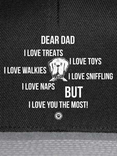 Dear Dog Dad Hundebesitzer Geschenk