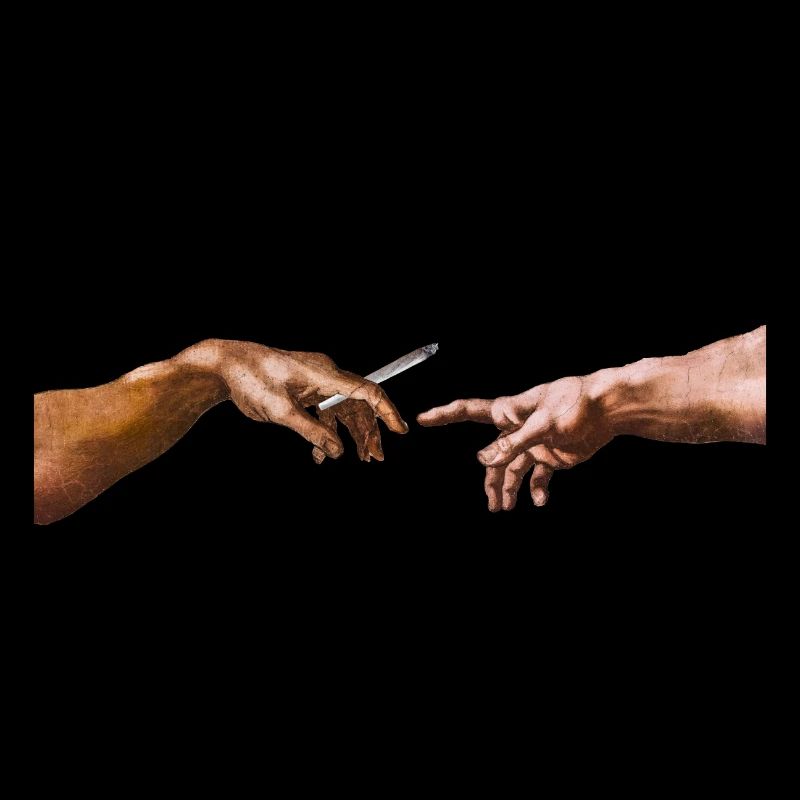 Erschaffung Adams mit Joint