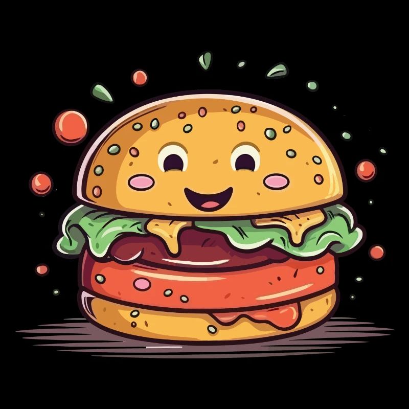 Ein Burger ins Gesicht