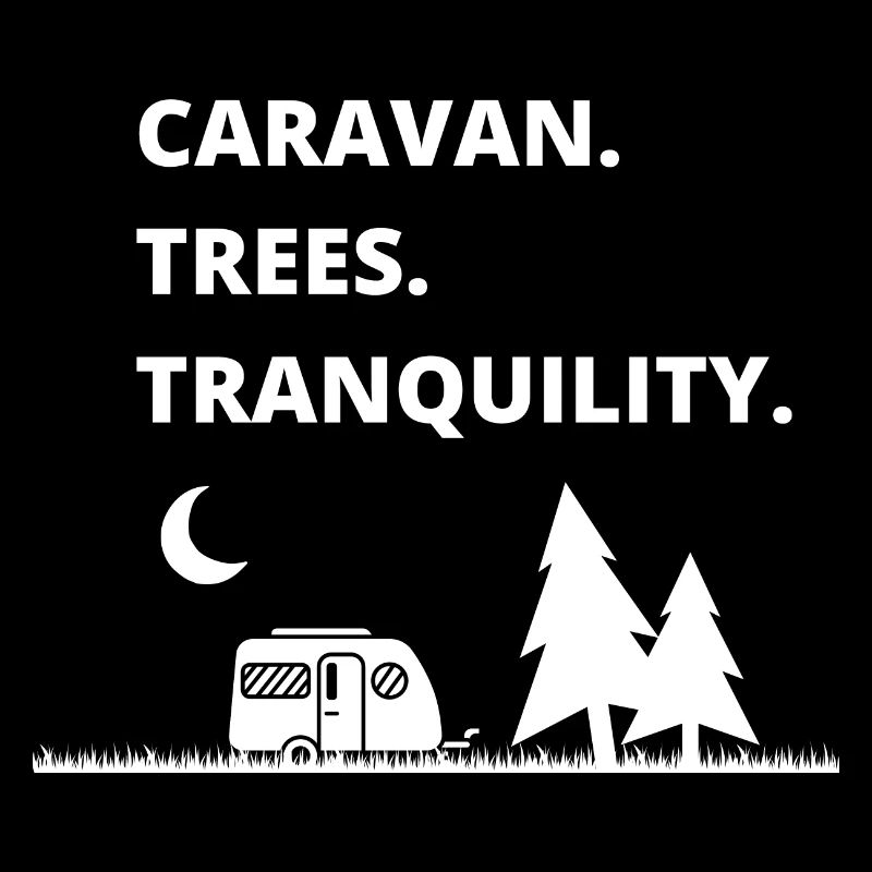Caravan, Trees, Tranquility