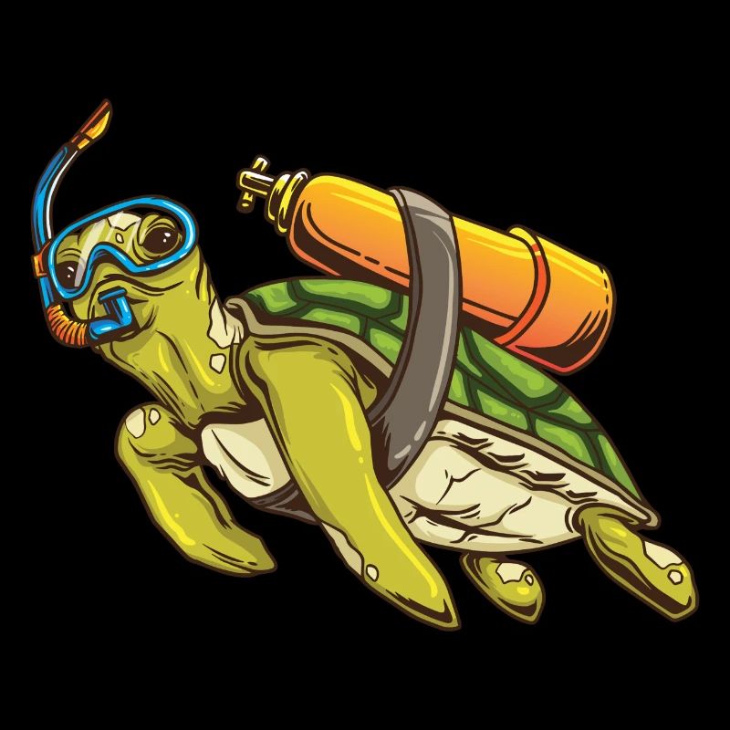 Turtle Scuba Diver