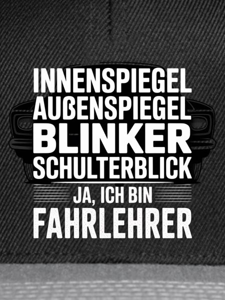 Fahrlehrer Spruch Schulterblick