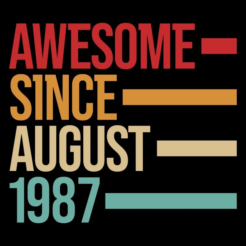 Geburstag Awesome Since August 1987