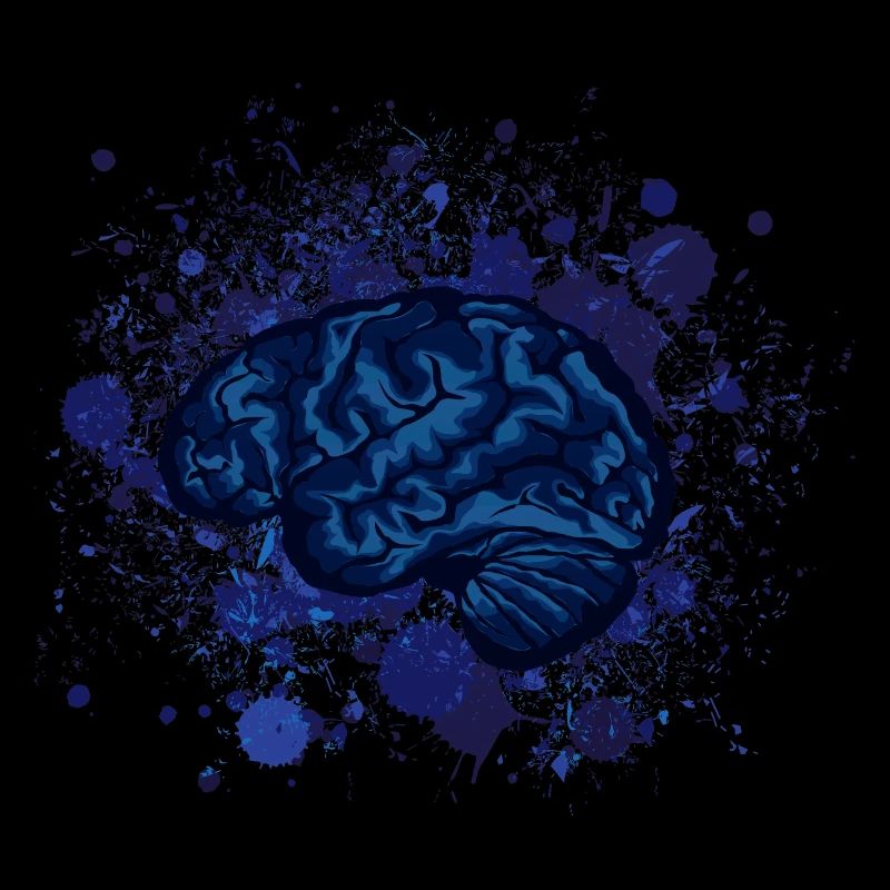 brain brains design fancy stain