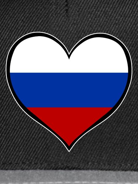 Russland Herzflagge