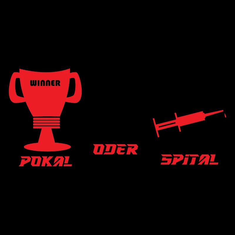 Pokal oder Spital rot