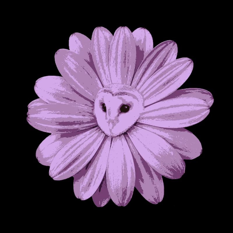 hiboux fleur