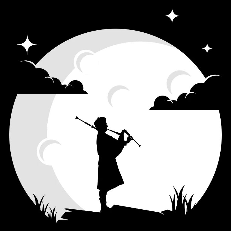 Cornemuse lune Cornemuse irlandaise Écossais