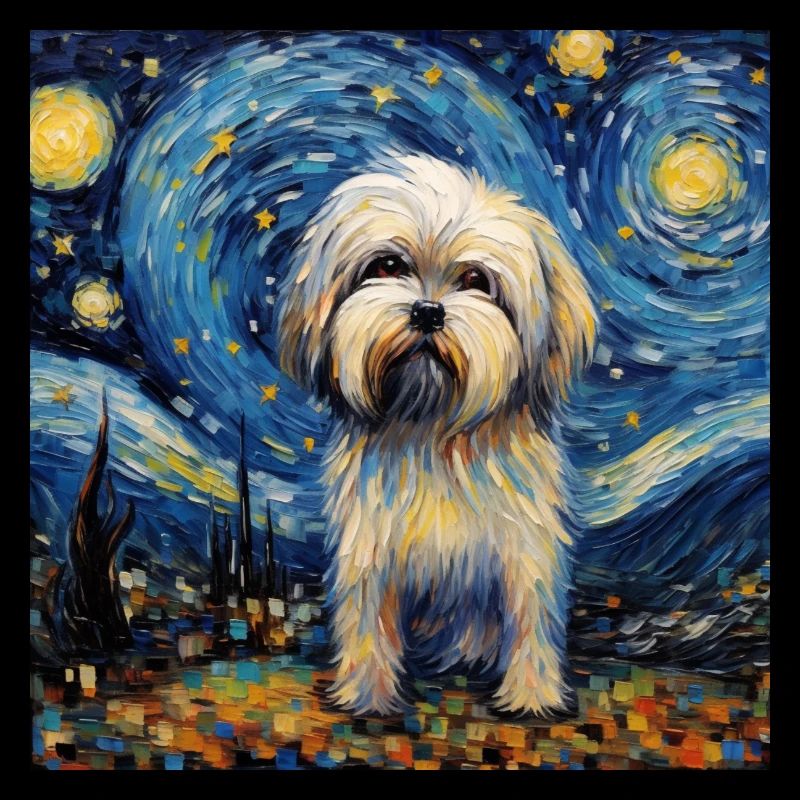 Lhasa Apso Starry Night