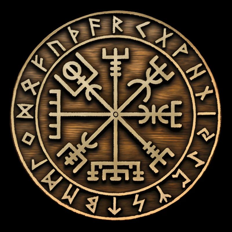 Viking Compass wood