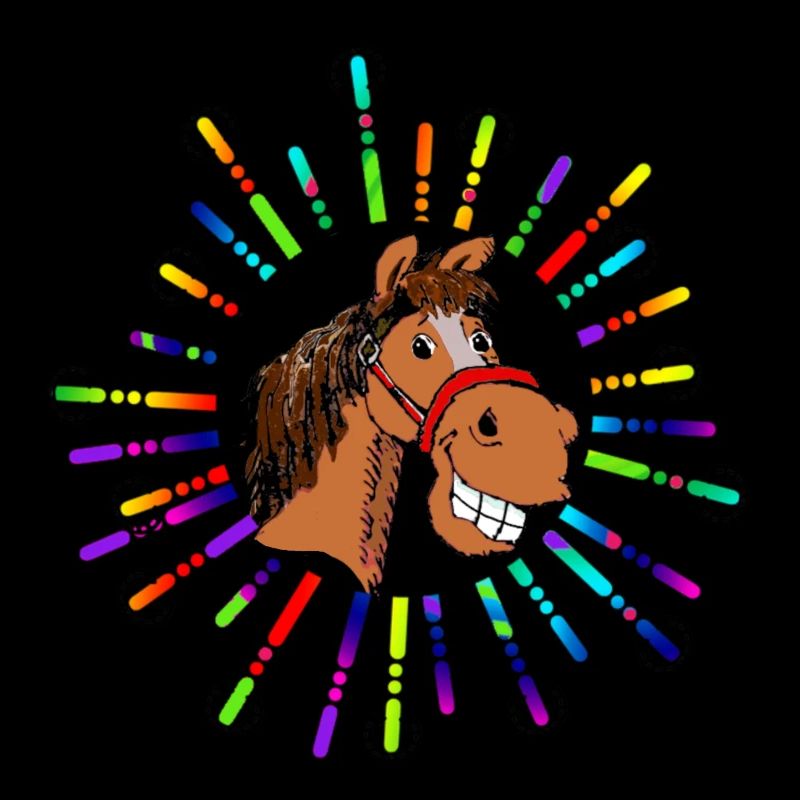 Pferd, Pferdemotiv lustig, Comic Style