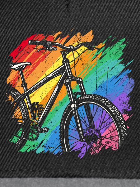 Lebendiger Fahrrad-Kunstdruck