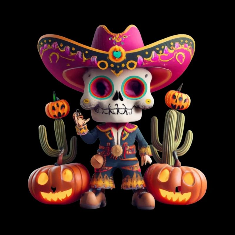 Roberta with cute skull