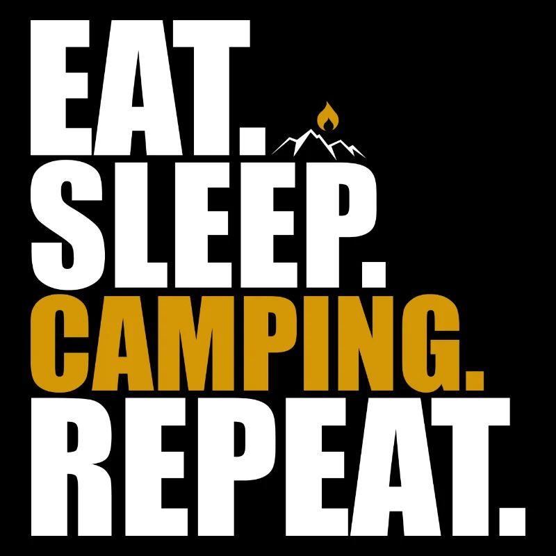 MANGER DORMIR CAMPING RÉPÉTER