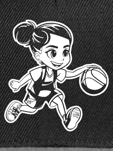 Lustiges Basketball Mädchen