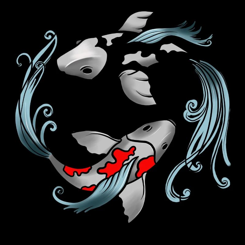 Koi Fish Yin Yang