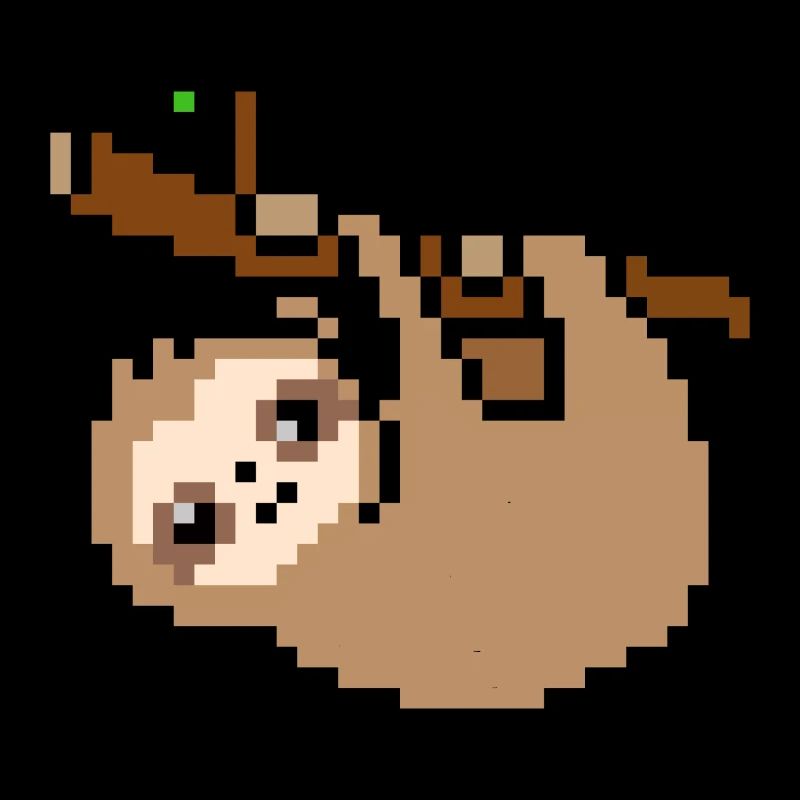 Cute Pixel Sloth