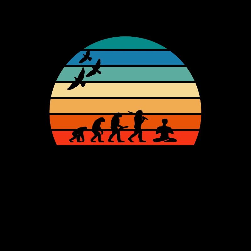 retro vintage sunset evolution MEDITATION