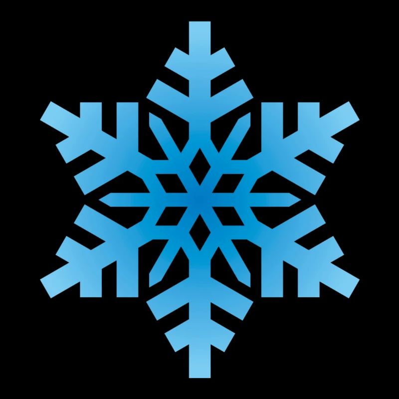 Hellblaue Schneeflocke