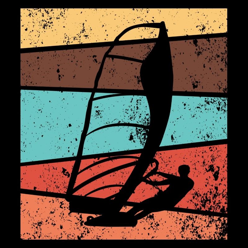Windsurfing Windsurfer Surfing Retro