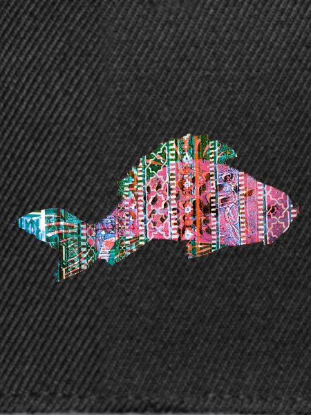 Karpfen, Fisch, Mosaik, Muster,rot