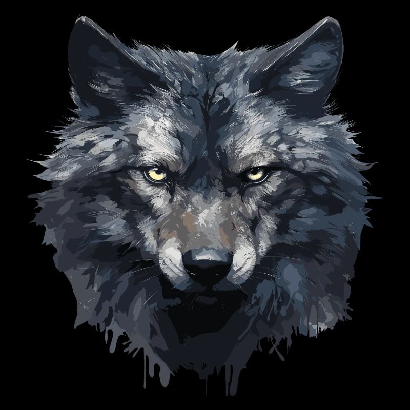 Cooles Wolfs Design