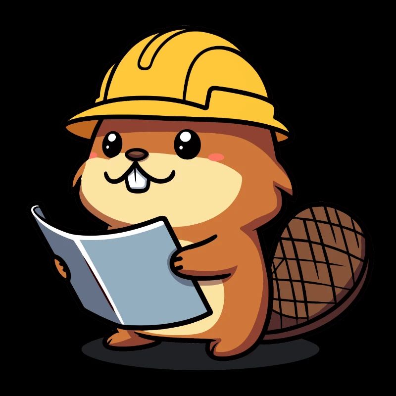 Beaver Bob Builder Plan Helmet Craftsman Profession