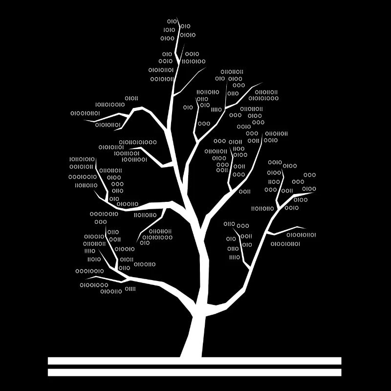 Informatik Lehrer Binärcode Baumstruktur Geschenk