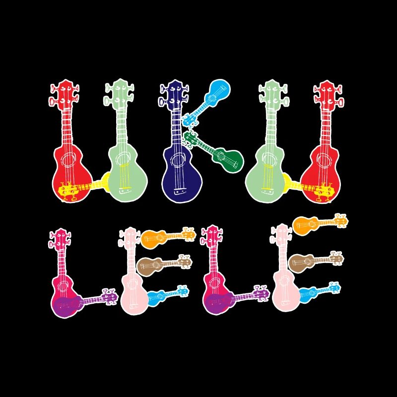 Ukulélés arc-en-ciel