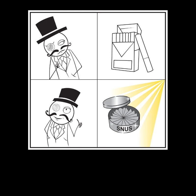 Snus Meme Shirt Tabak Zigaretten Geschenk Snuser