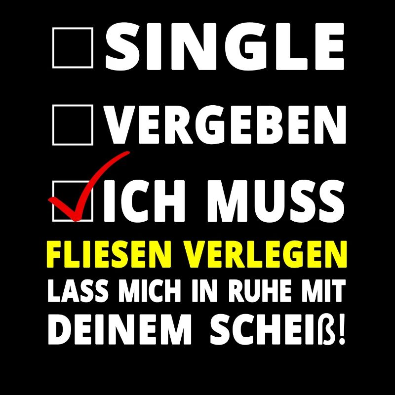 Fliesenleger Spruch Geschenk