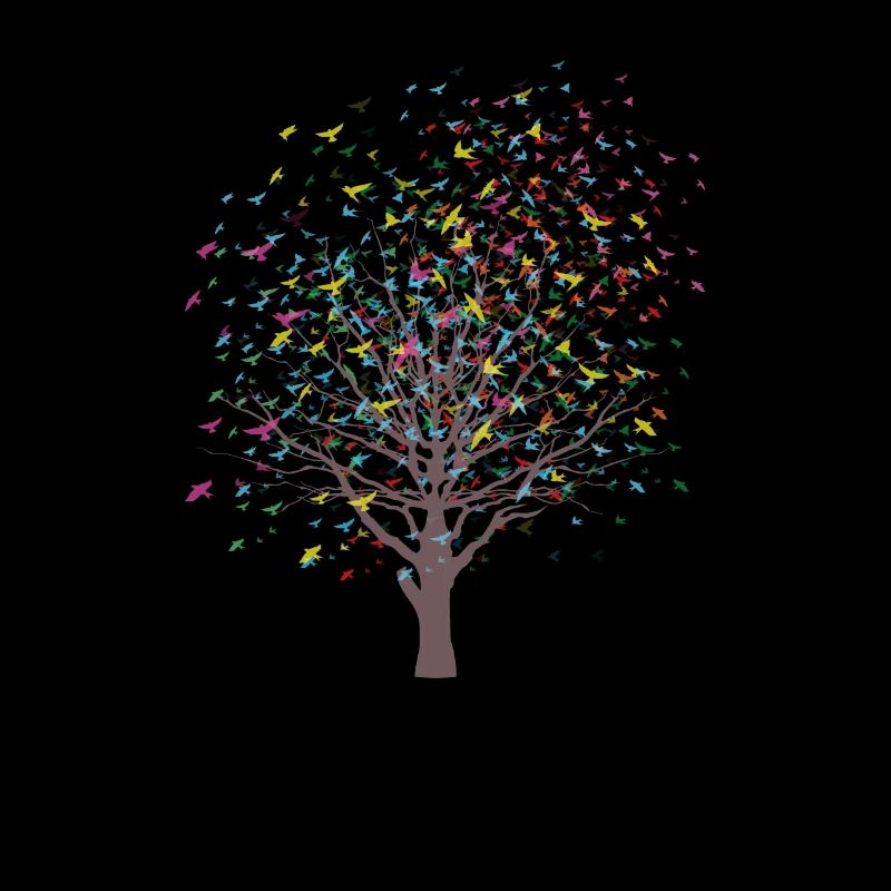 Baum mit Vögel