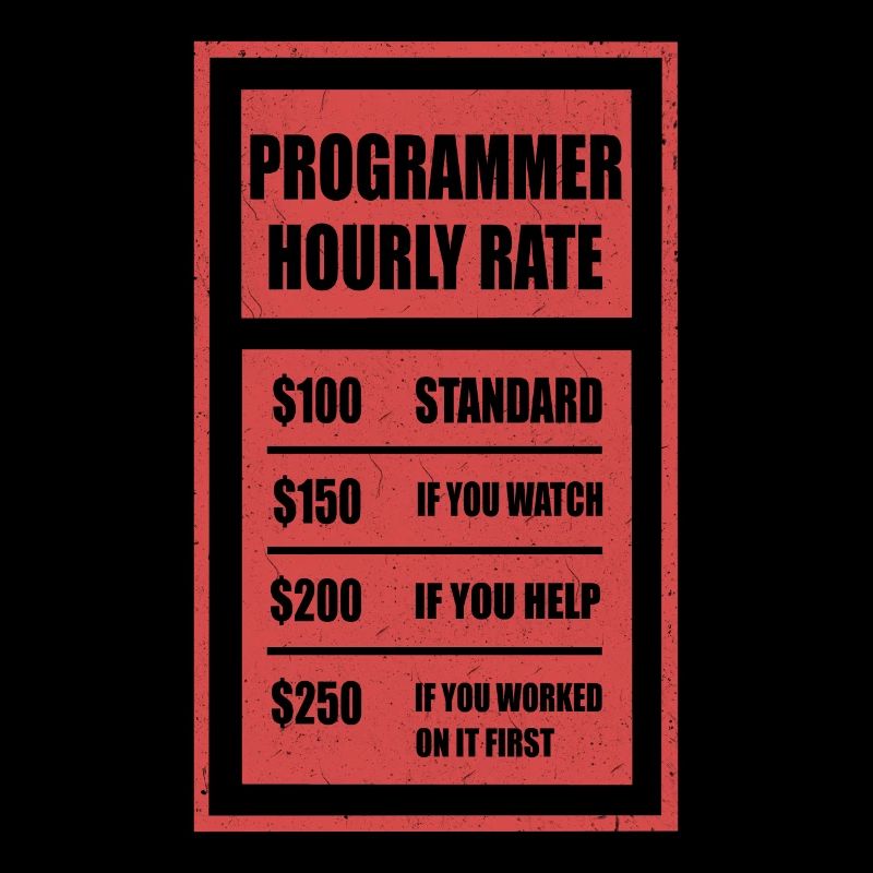 Programmer hourly rate programmer