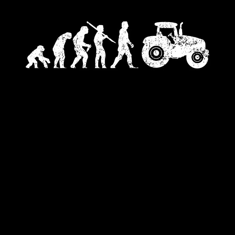 Traktor Evolution vom Affen zum Traktorfahrer