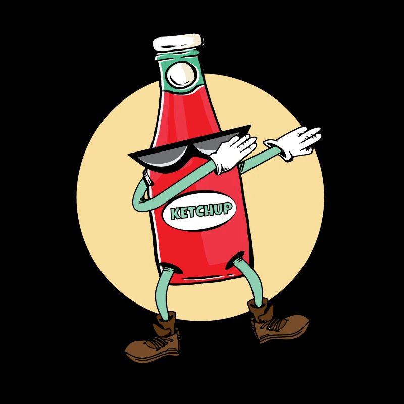 Ketchup Dab Pose Gift Dancing Ketchup Dabbing