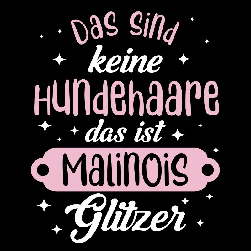 Belgian Malinois Glitzer Hundehaare Geschenkidee