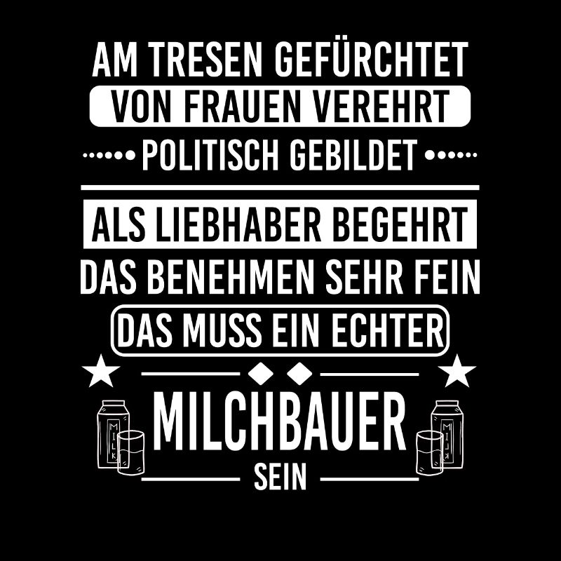 Milchbauer Bauer Landwirt Geschenkidee