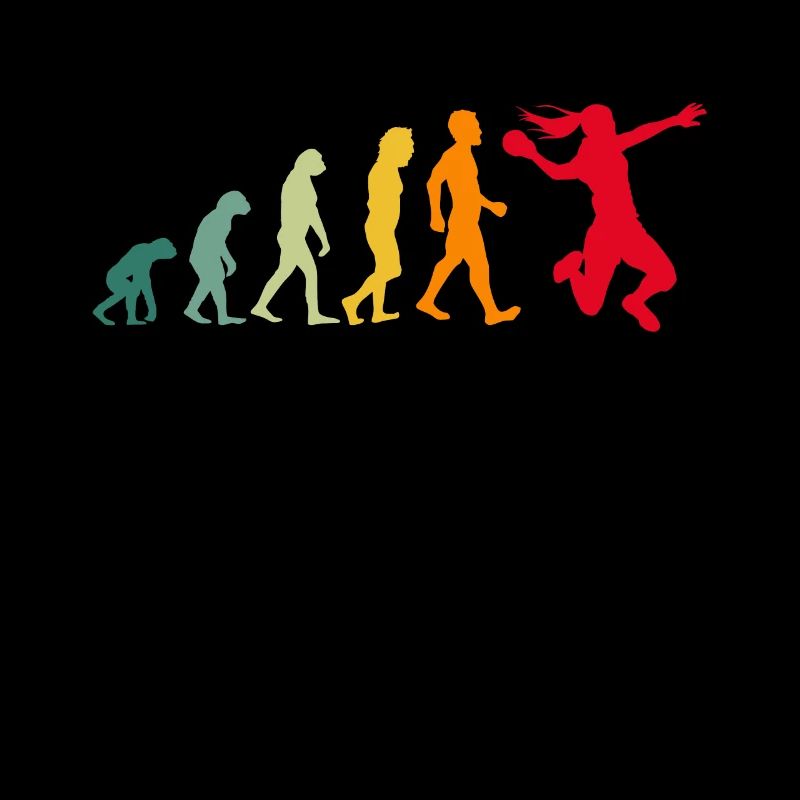 Handball evolution handball player