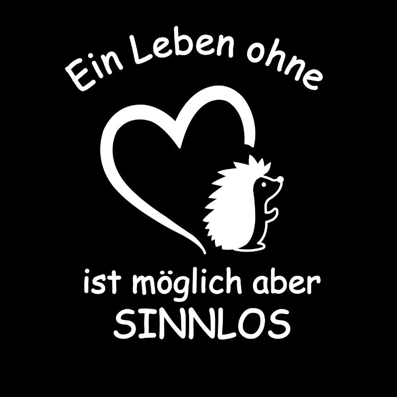 Igel Spruch Herz Stacheltier Stacheligel Geschenk