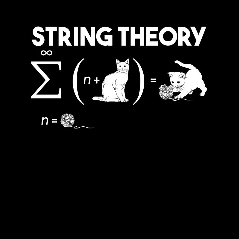 Cat String Theory Wool Quantum Mechanics Math