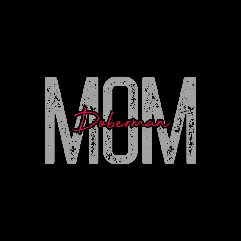 Doberman mom Dobermann