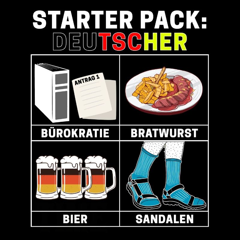 Funny starter pack sayings Typical German dad