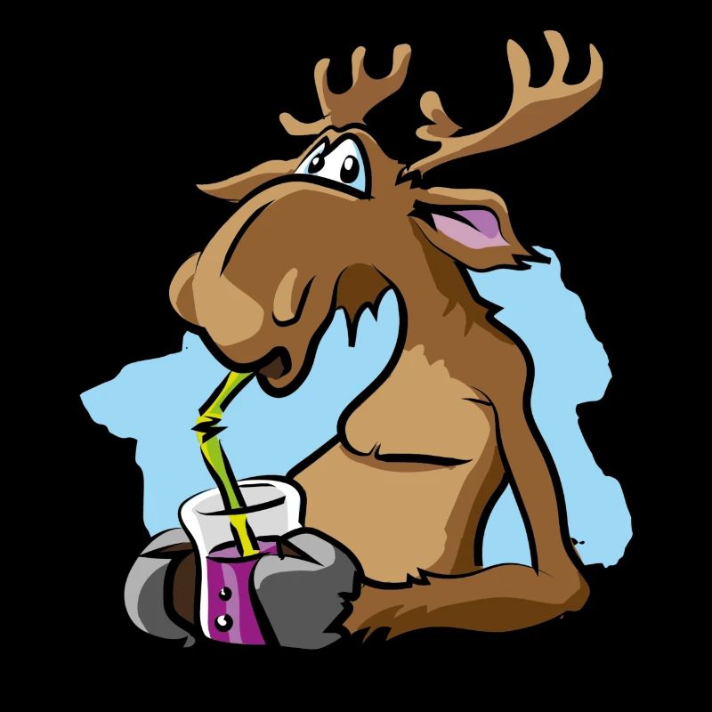 Suède Moose Reindeer Blueberries Blubber Comic