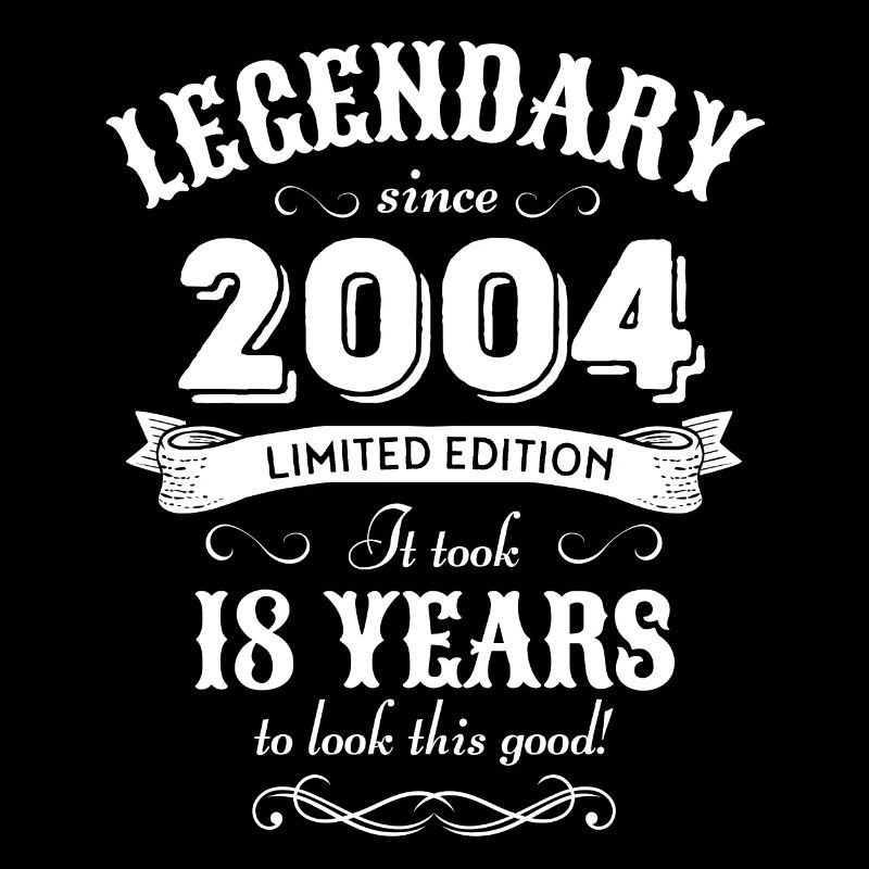 18th birthday 18 years born in 2004