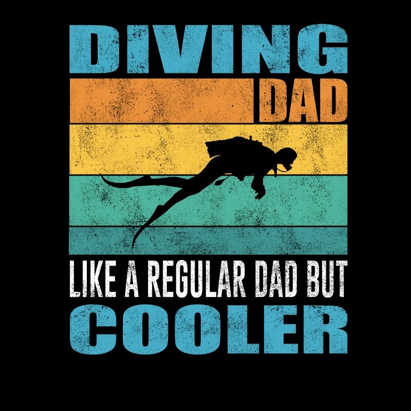 Diver Papa Diving Dad Dive Diving Saying
